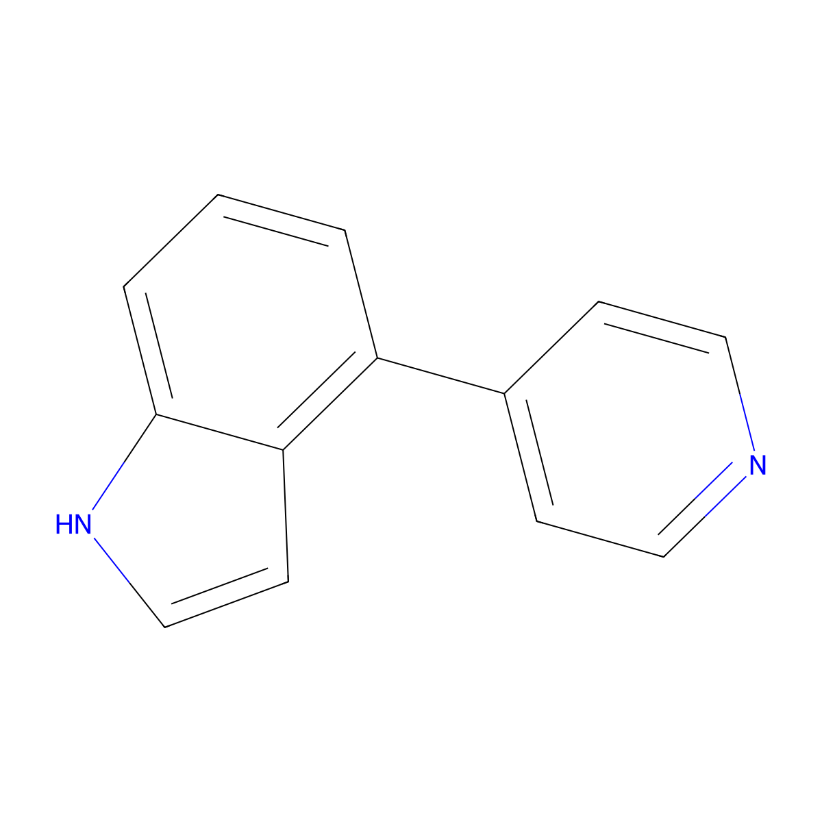4-(Pyridin-4-yl)-1H-indole molecular structure, CAS 388116-28-7