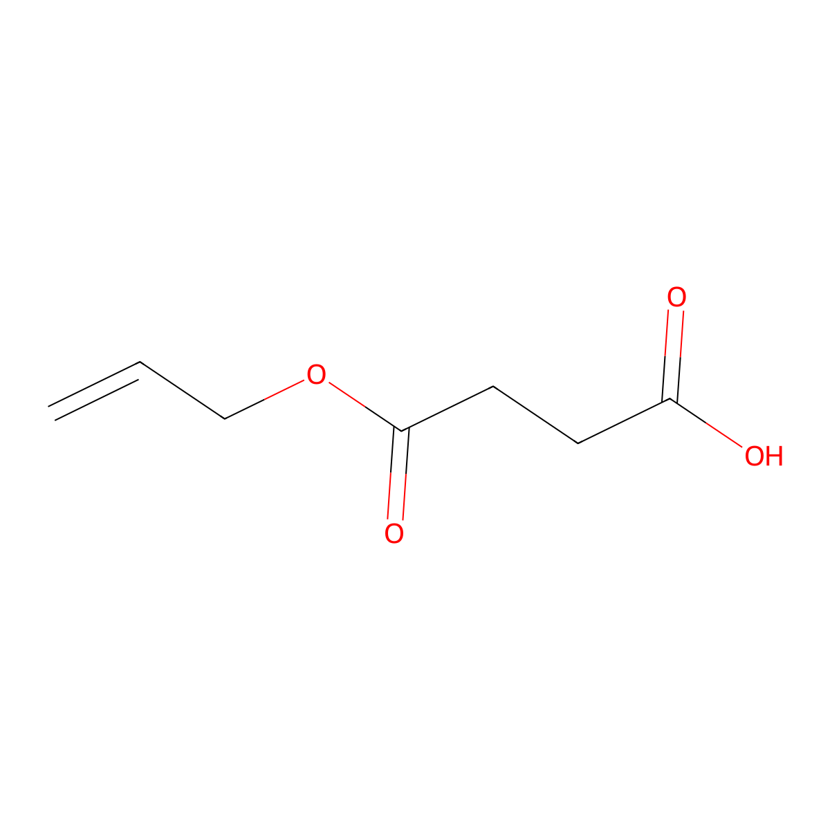 4-(Allyloxy)-4-oxobutanoic acid molecular structure, CAS 3882-09-5