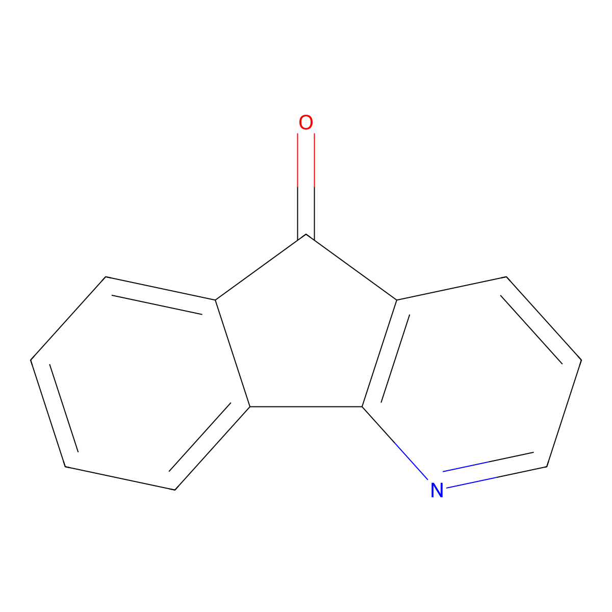 5H-Indeno(1,2-b)pyridin-5-one molecular structure, CAS 3882-46-0