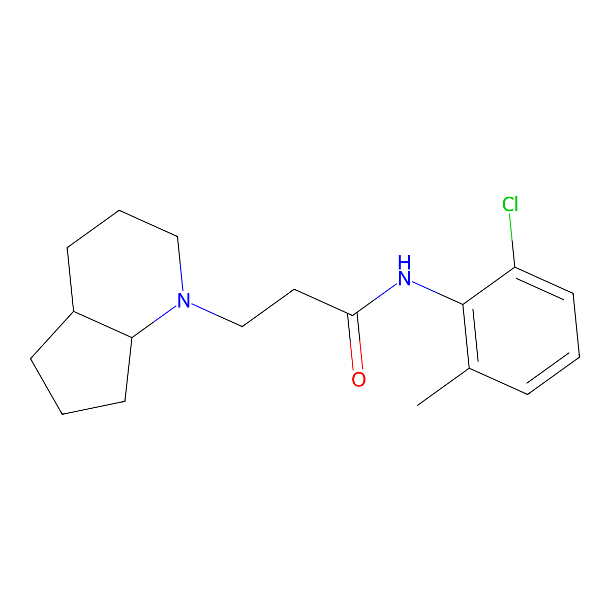 Rodocaine molecular structure, CAS 38821-80-6