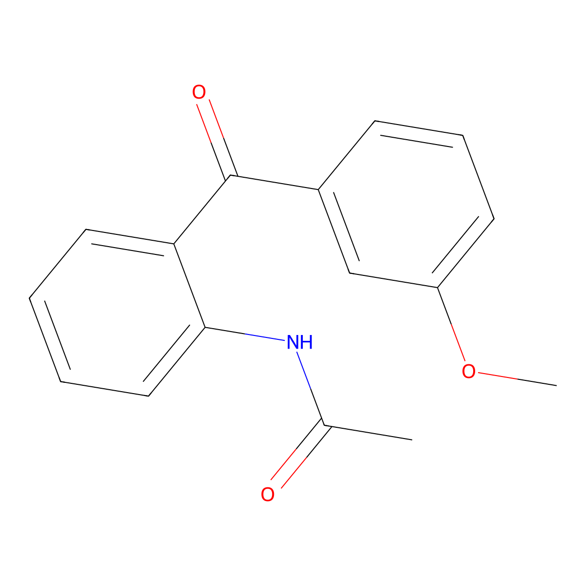 n-[2-(3-Methoxybenzoyl)phenyl]acetamide molecular structure, CAS 38824-10-1