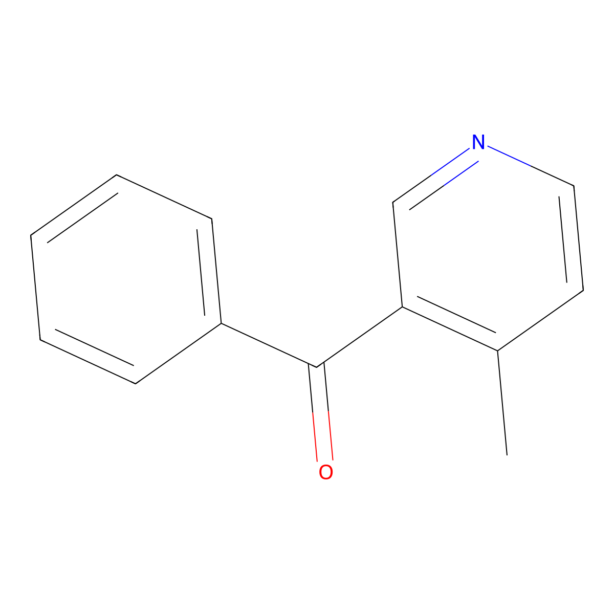 3-Benzoyl-4-methylpyridine molecular structure, CAS 38824-77-0
