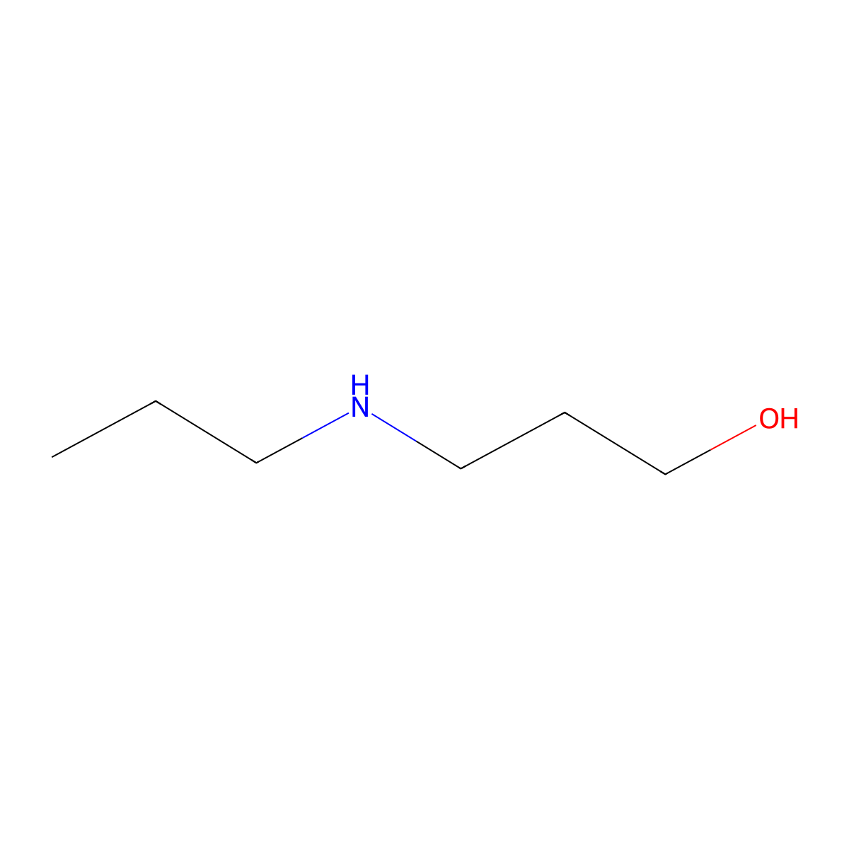 1-Propanol, 3-(propylamino)- molecular structure, CAS 38825-85-3