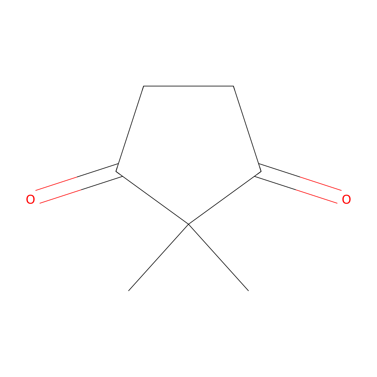 1,3-Cyclopentanedione, 2,2-dimethyl- molecular structure, CAS 3883-58-7