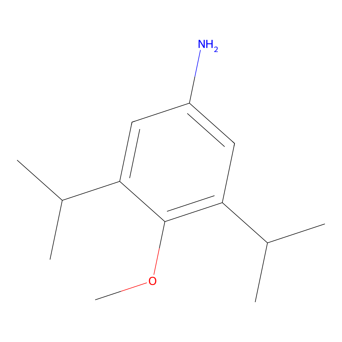 3,5-Diisopropyl-4-methoxy-phenylamine molecular structure, CAS 3883-87-2