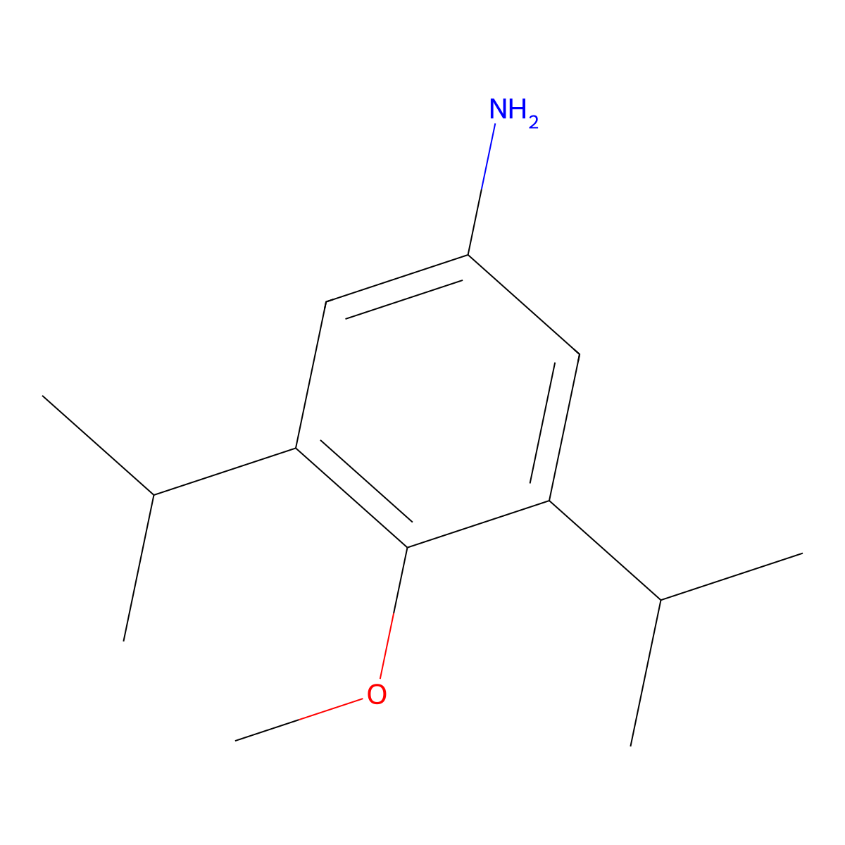 3,5-Diisopropyl-4-methoxy-phenylamine molecular structure, CAS 3883-87-2