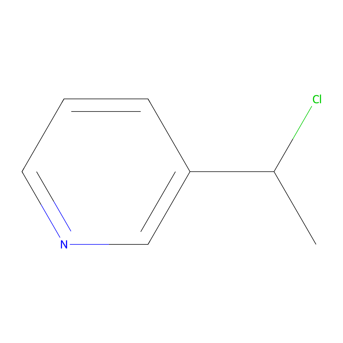 3-(1-Chloroethyl)pyridine molecular structure, CAS 38835-88-0