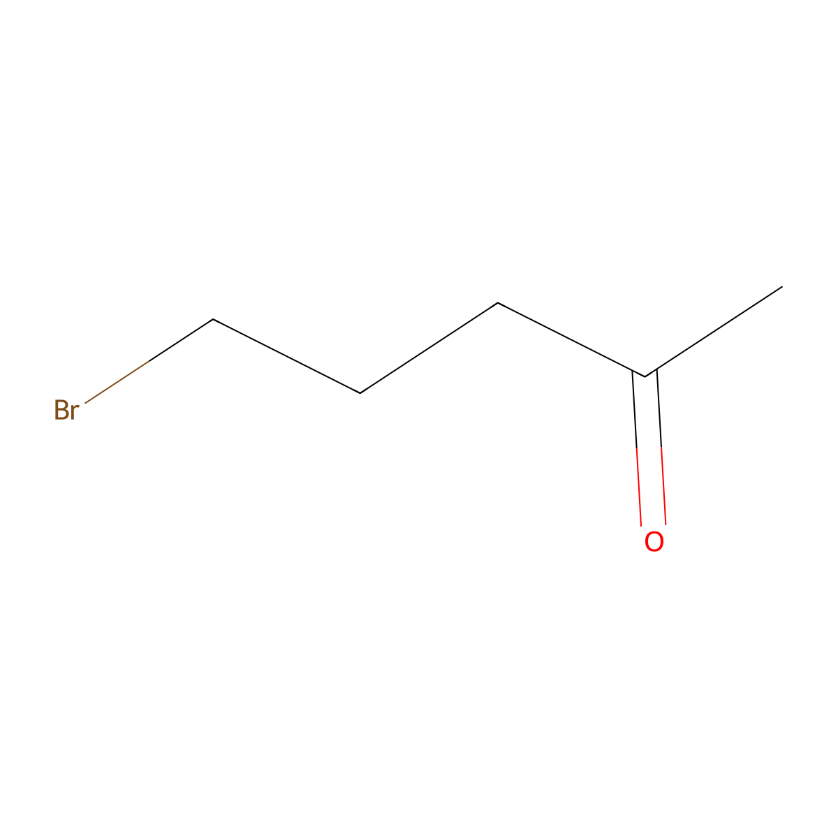 2-Pentanone, 5-bromo- molecular structure, CAS 3884-71-7