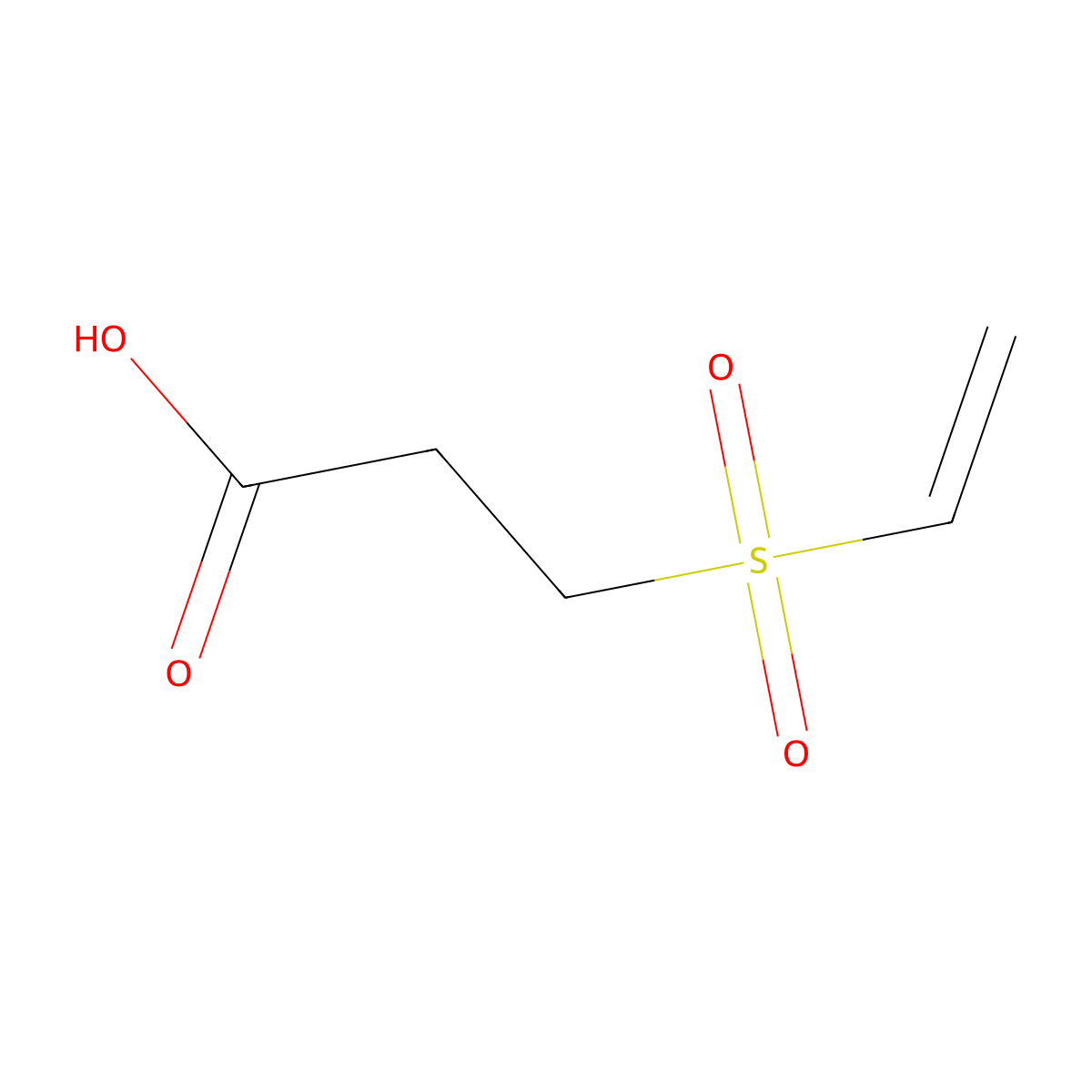 3-(Ethenesulfonyl)propanoic acid molecular structure, CAS 3884-77-3