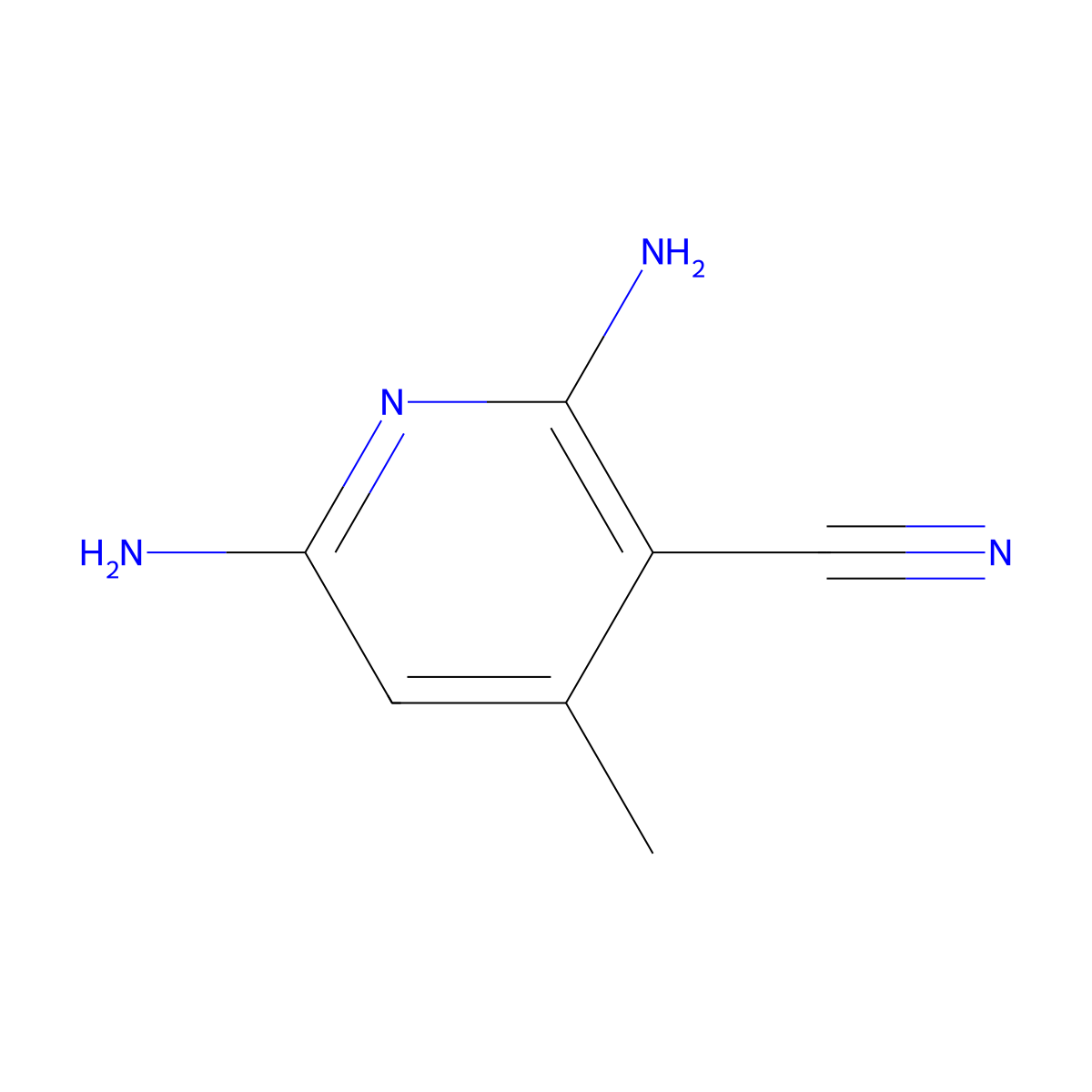2,6-Diamino-4-methylnicotinonitrile molecular structure, CAS 38841-52-0