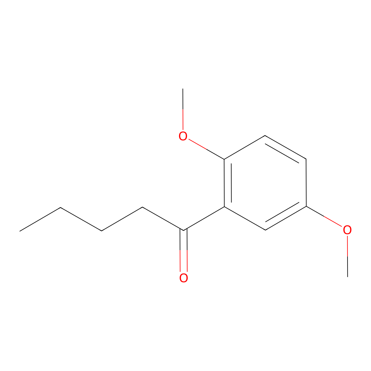 1-(2,5-Dimethoxyphenyl)pentan-1-one molecular structure, CAS 38843-82-2