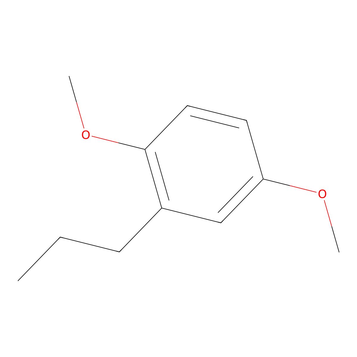 1,4-Dimethoxy-2-propylbenzene molecular structure, CAS 38843-85-5