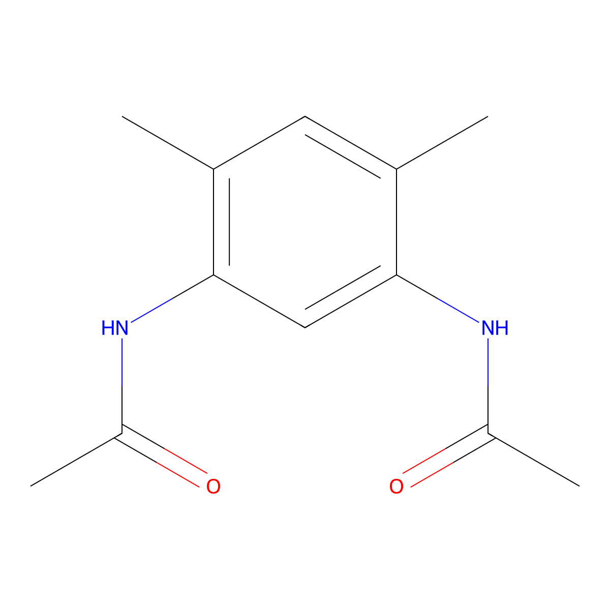 N-(5-acetamido-2,4-dimethylphenyl)acetamide molecular structure, CAS 38847-61-9