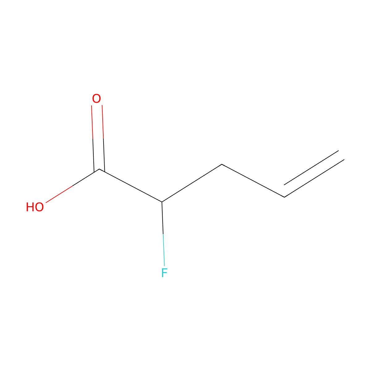 2-fluoropent-4-enoic Acid molecular structure, CAS 3885-23-2