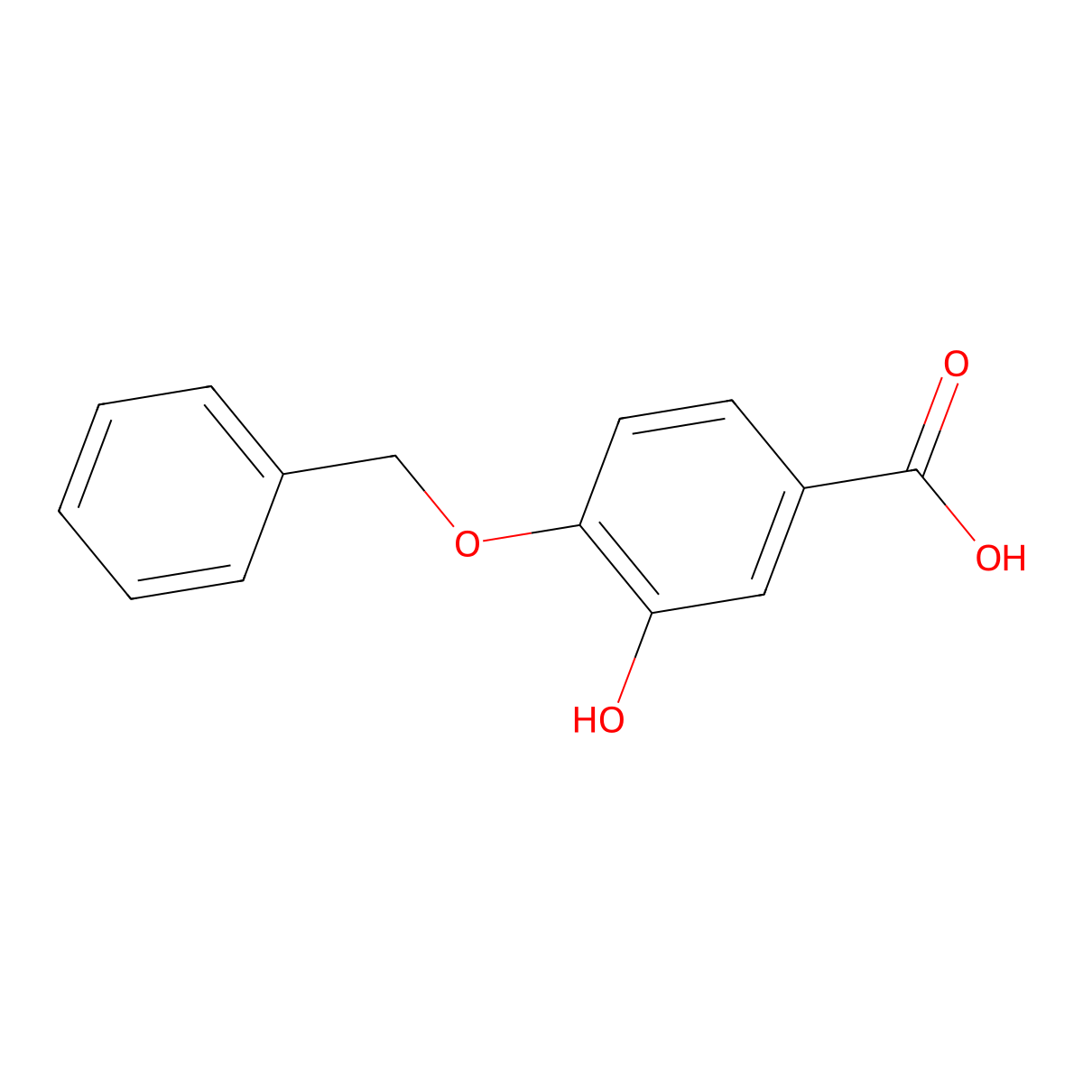 4-(Benzyloxy)-3-hydroxybenzoic acid molecular structure, CAS 38853-28-0