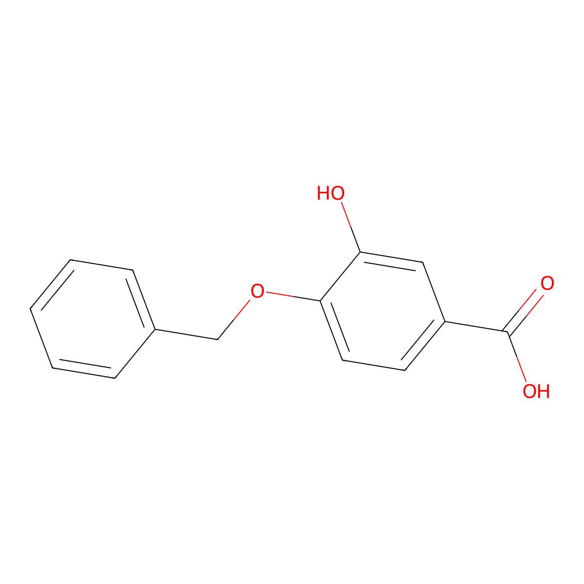 4-(Benzyloxy)-3-hydroxybenzoic acid molecular structure, CAS 38853-28-0