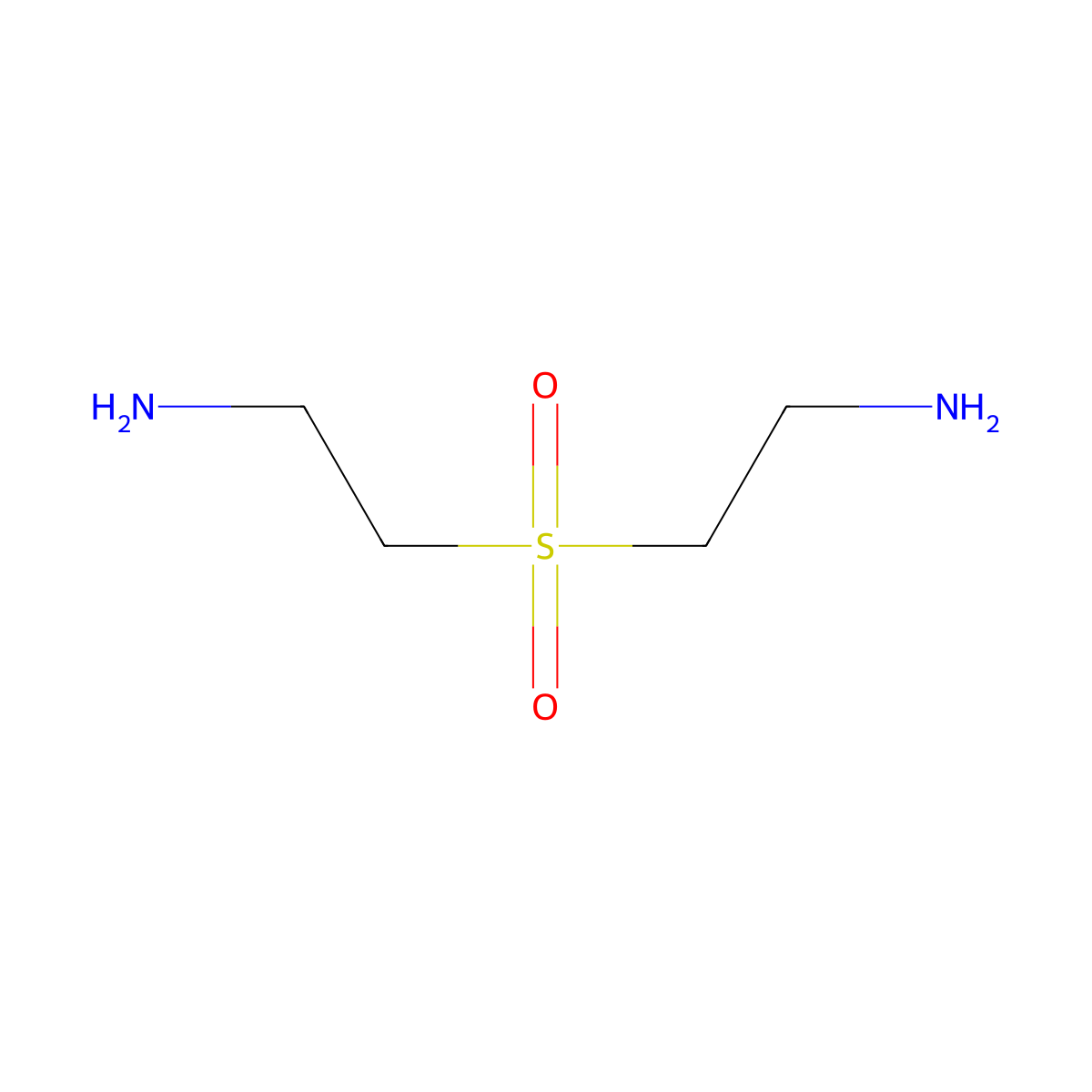 2-(2-Aminoethanesulfonyl)ethan-1-amine molecular structure, CAS 38855-04-8