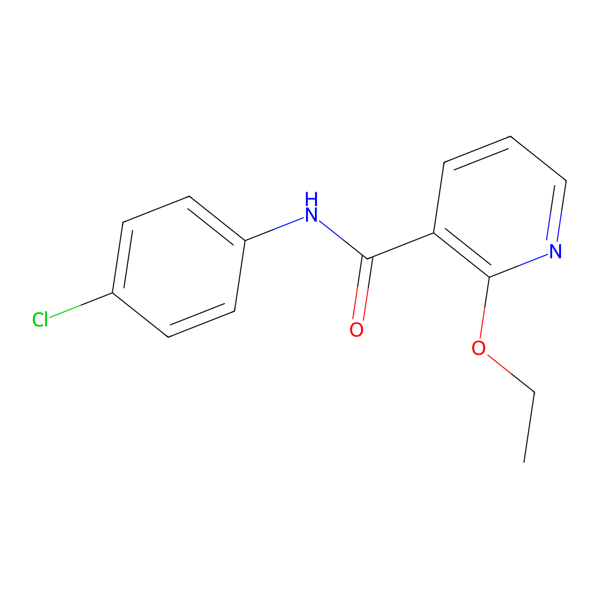 N-(4-chlorophenyl)-2-ethoxynicotinamide molecular structure, CAS 388571-73-1