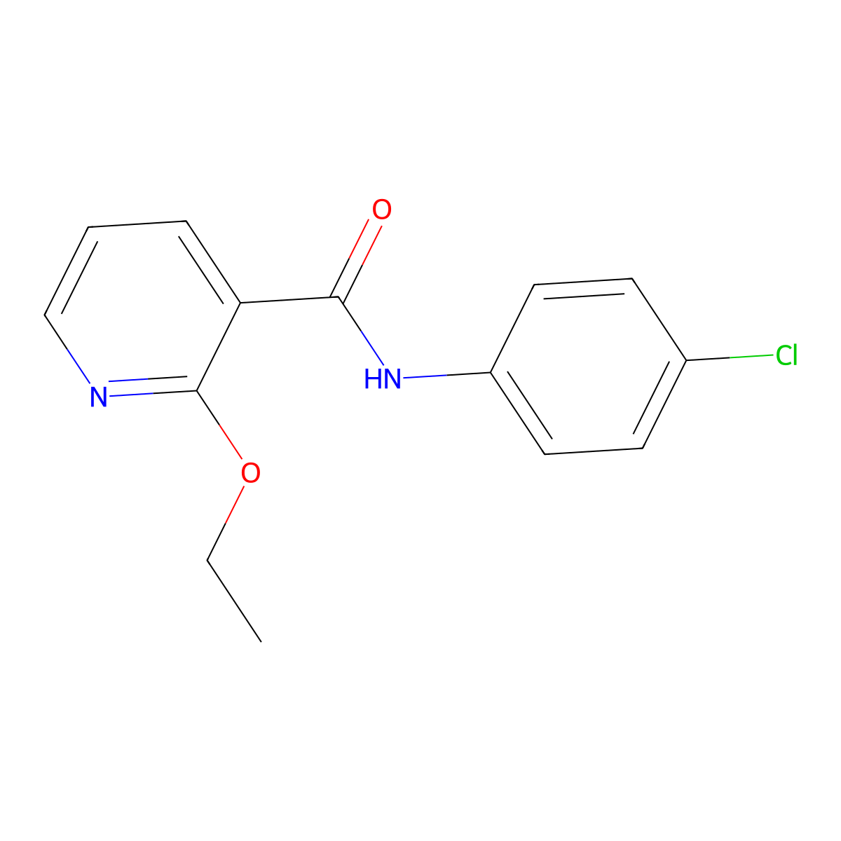 N-(4-chlorophenyl)-2-ethoxynicotinamide molecular structure, CAS 388571-73-1