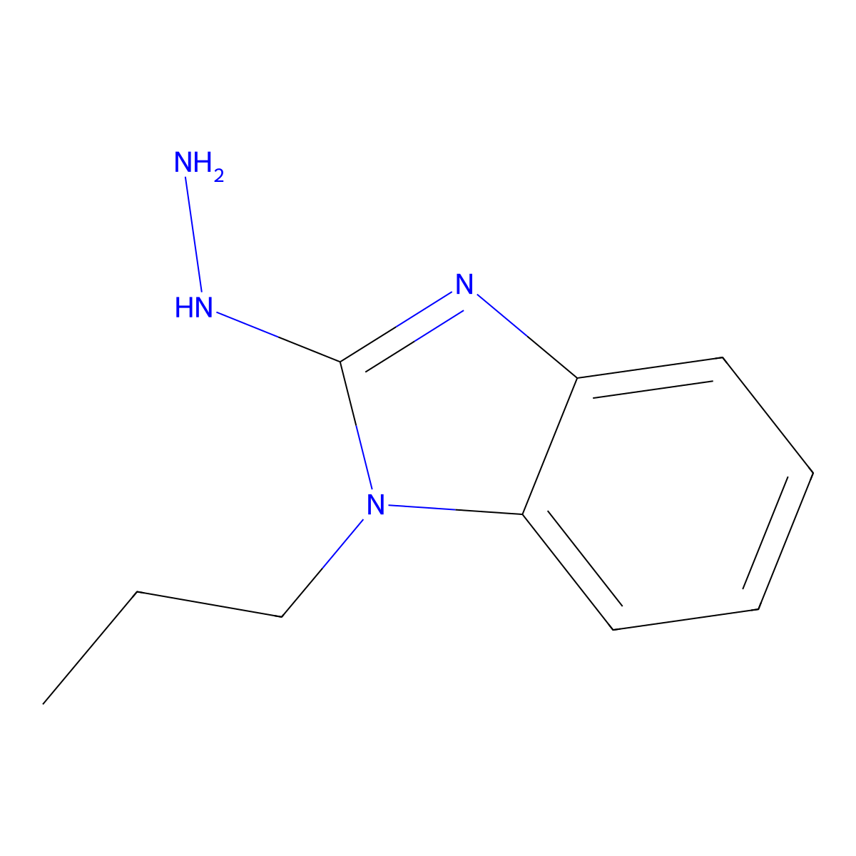 2-hydrazino-1-propyl-1H-benzimidazole molecular structure, CAS 388574-71-8
