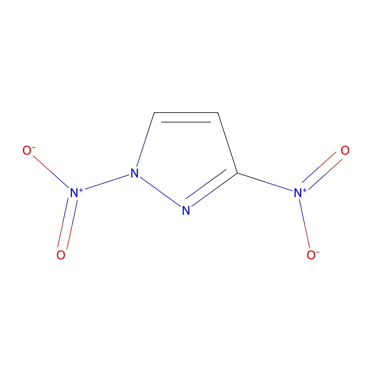 1,3-Dinitro-1H-pyrazole molecular structure, CAS 38858-81-0