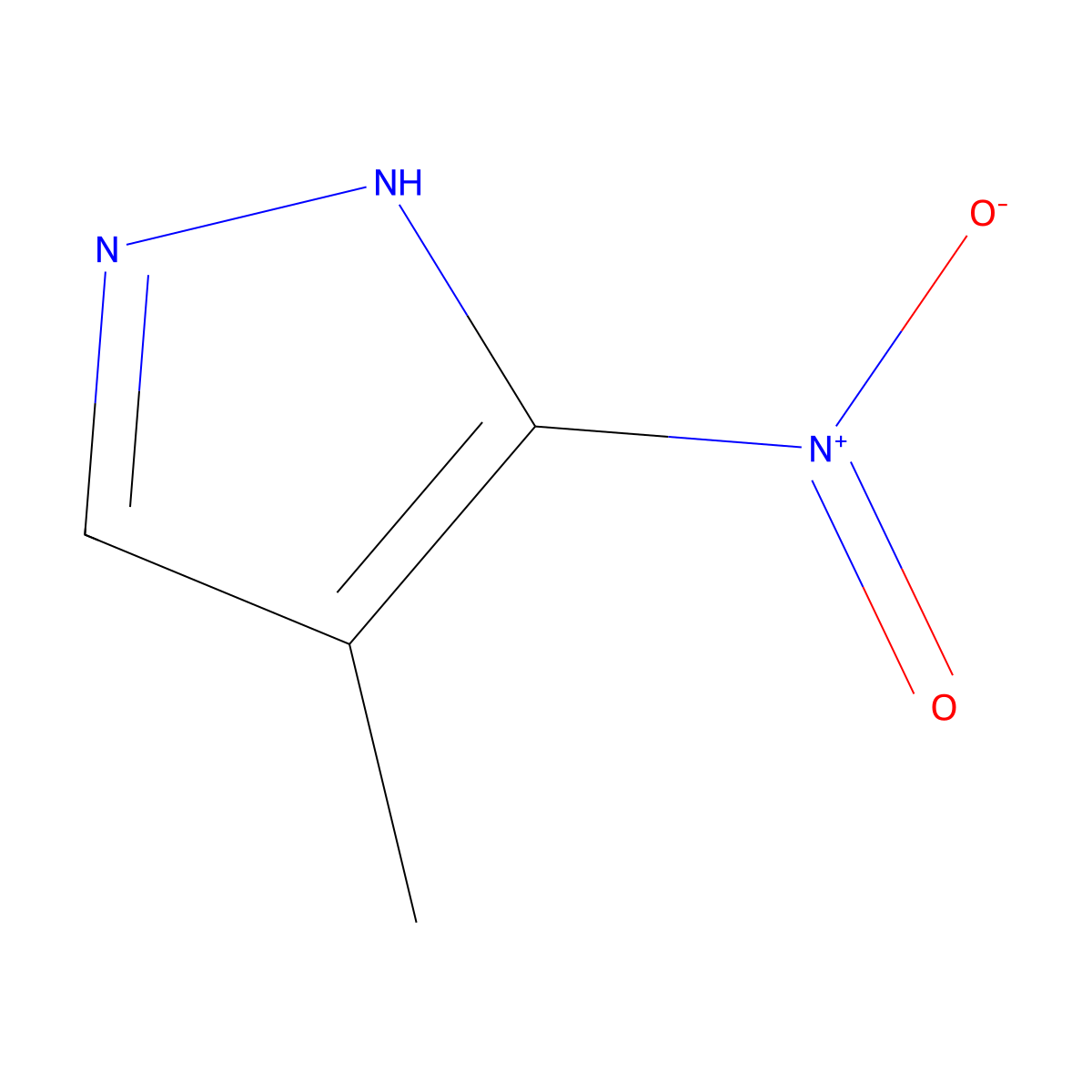 4-methyl-3-nitro-1H-pyrazole molecular structure, CAS 38858-90-1