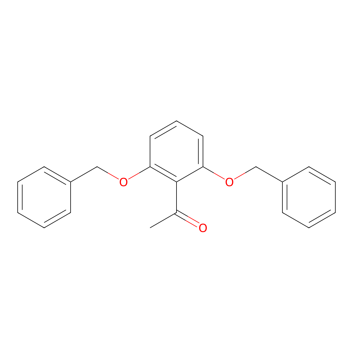 1-(2,6-Bis(benzyloxy)phenyl)ethanone molecular structure, CAS 3886-19-9