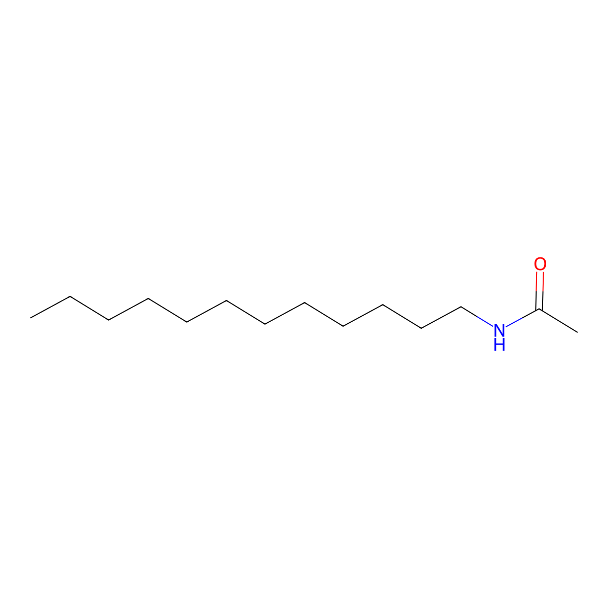 N-Dodecylacetamide molecular structure, CAS 3886-80-4