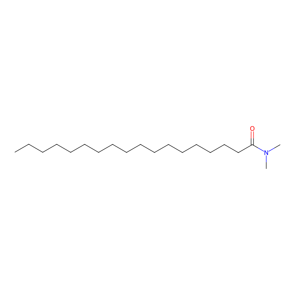 N,N-Dimethylstearamide molecular structure, CAS 3886-90-6
