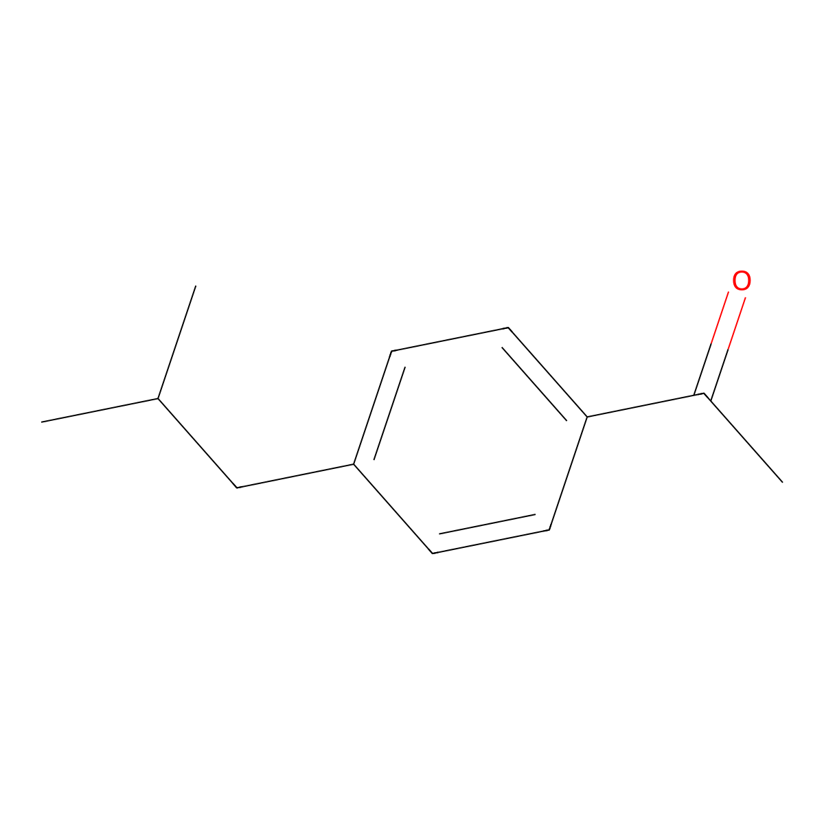 4'-Isobutylacetophenone molecular structure, CAS 38861-78-8