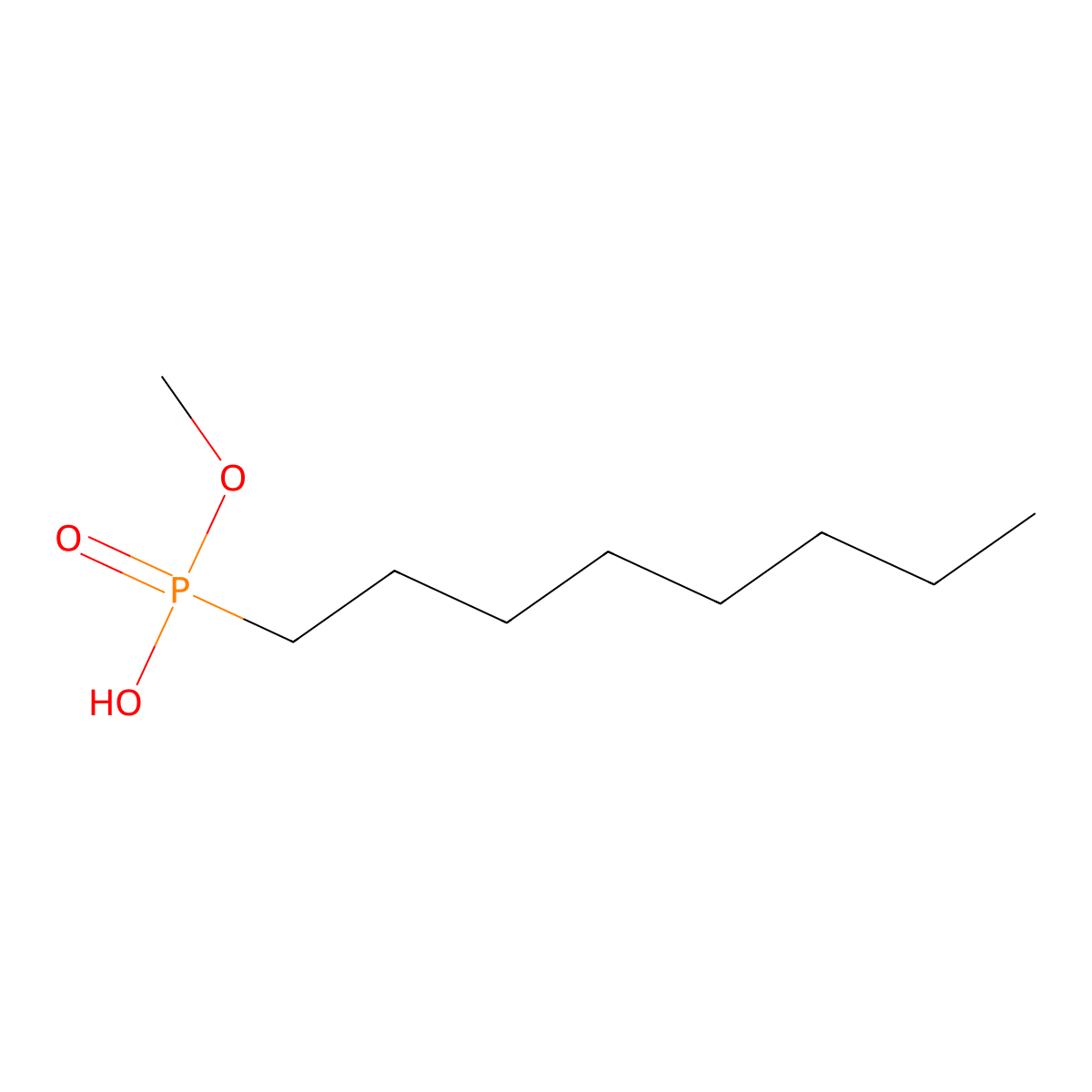 Methyl hydrogen octylphosphonate molecular structure, CAS 388625-43-2