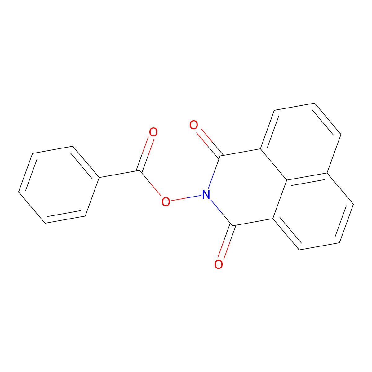 1,3-dioxo-1H-benzo[de]isoquinolin-2(3H)-yl benzoate molecular structure, CAS 38863-02-4