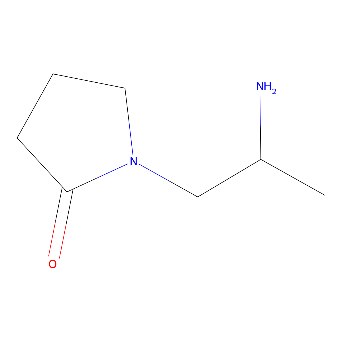 1-(2-Aminopropyl)-2-pyrrolidinone molecular structure, CAS 388630-76-0