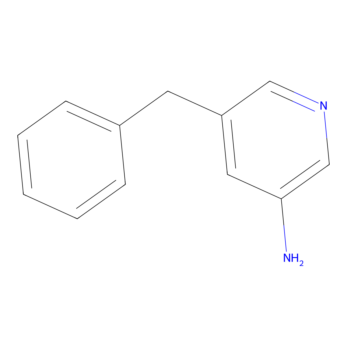 5-Benzylpyridin-3-amine molecular structure, CAS 388630-79-3
