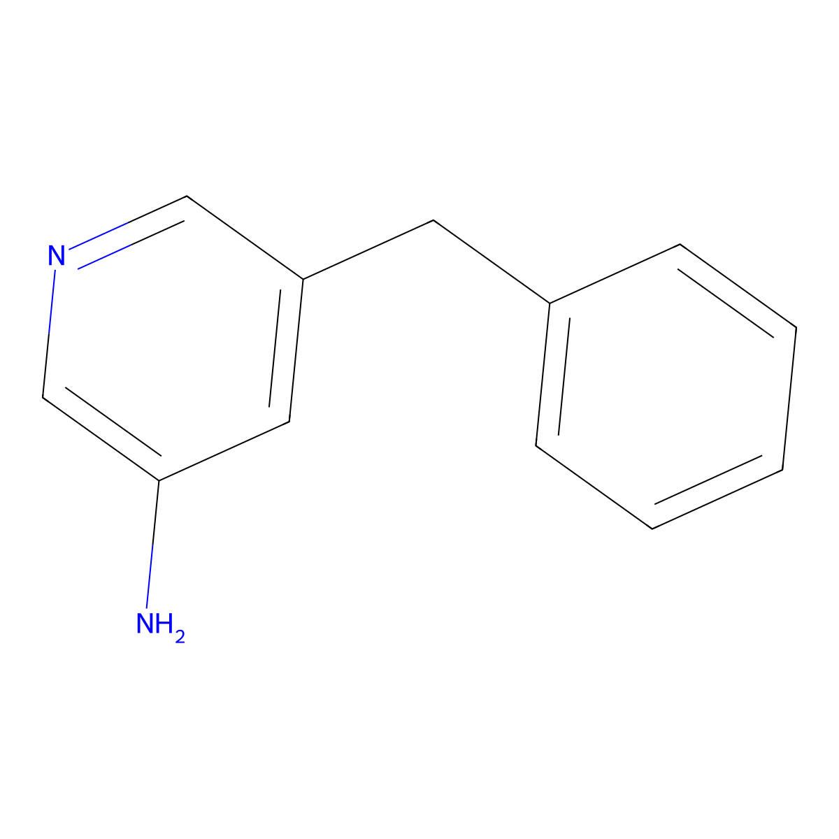 5-Benzylpyridin-3-amine molecular structure, CAS 388630-79-3