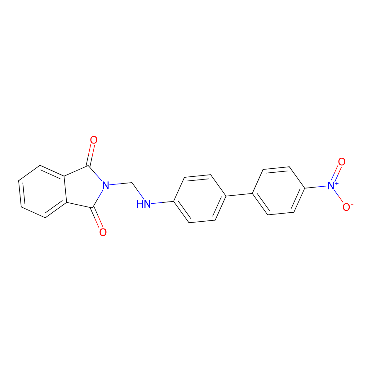 2-[[4-(4-Nitrophenyl)anilino]methyl]isoindole-1,3-dione molecular structure, CAS 388633-35-0