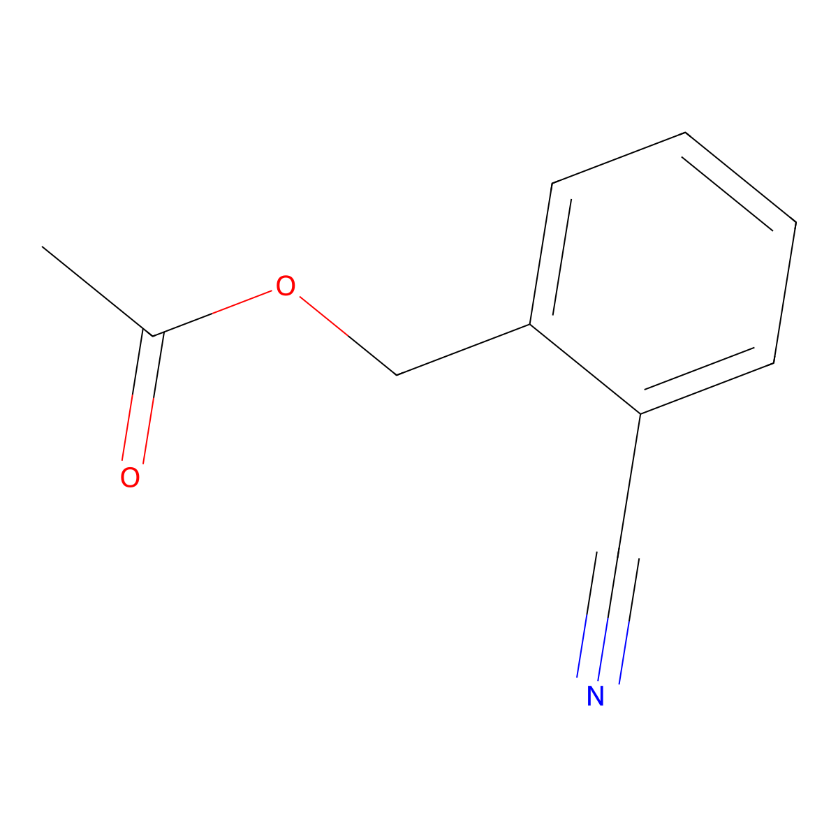 2-Cyanobenzyl acetate molecular structure, CAS 38866-59-0