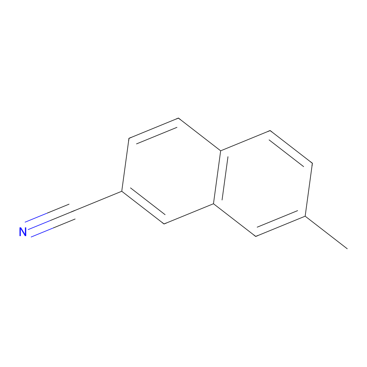 7-Methyl-2-naphthalenecarbonitrile molecular structure, CAS 38879-96-8