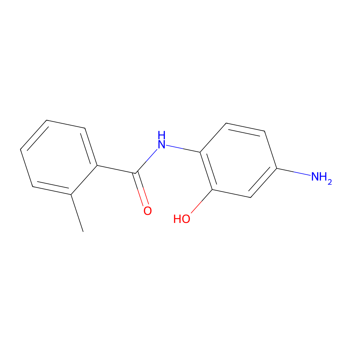N-(4-amino-2-hydroxyphenyl)-2-methylbenzamide molecular structure, CAS 38880-81-8