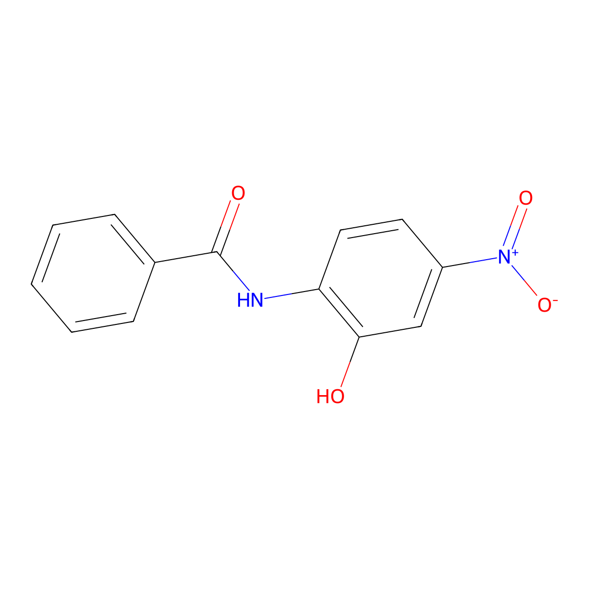 2'-Hydroxy-4'-nitrobenzanilide molecular structure, CAS 38880-89-6