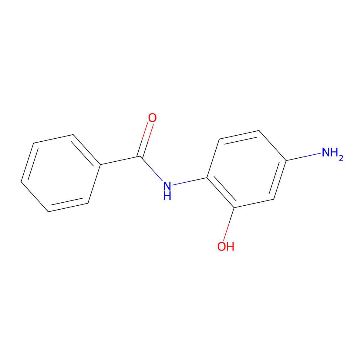 N-(4-amino-2-hydroxyphenyl)benzamide molecular structure, CAS 38880-90-9