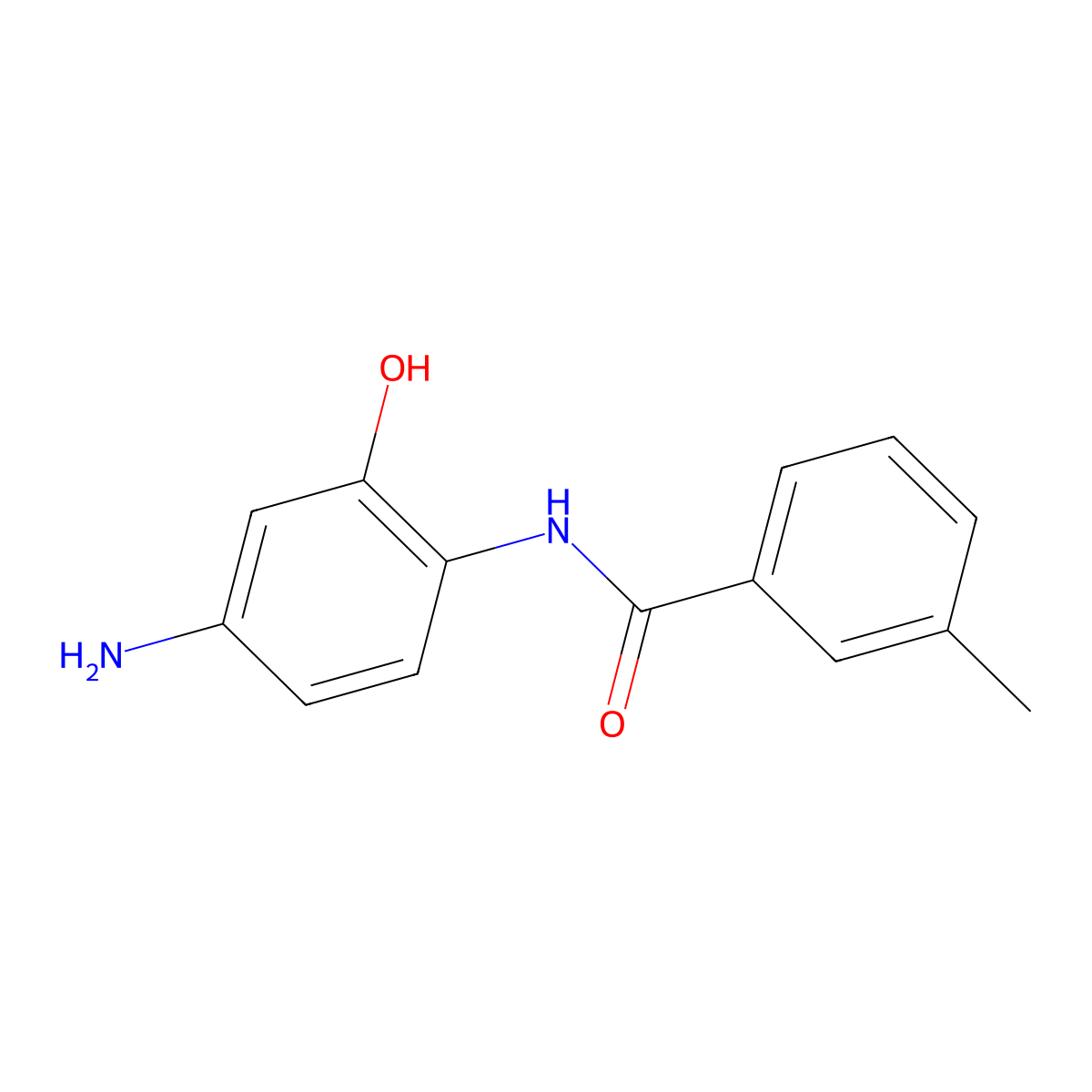 N-(4-amino-2-hydroxyphenyl)-3-methylbenzamide molecular structure, CAS 38880-93-2