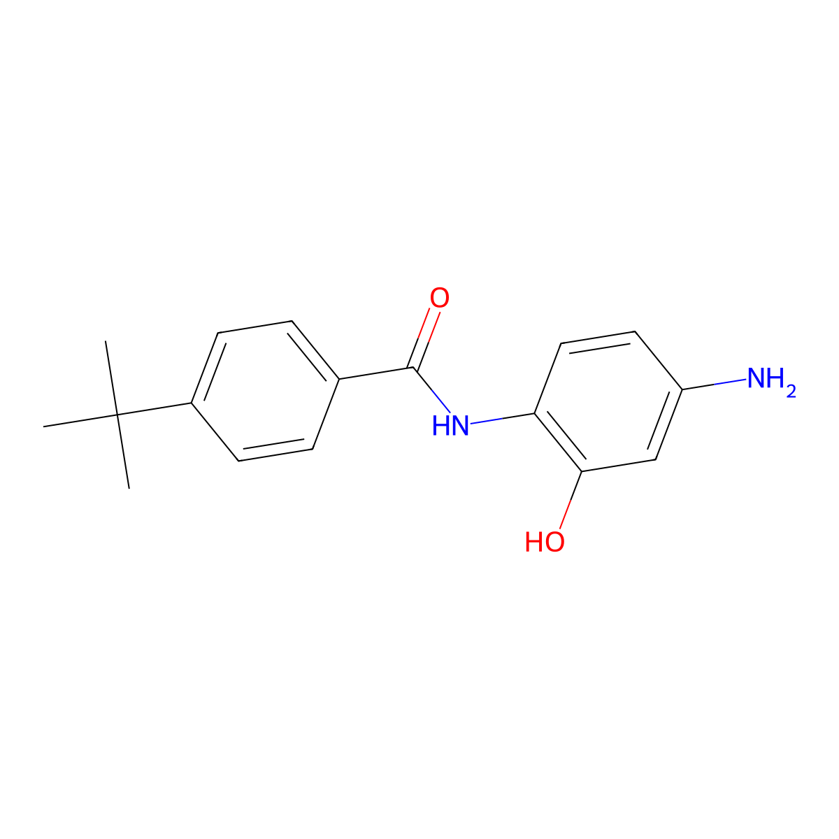 N-(4-amino-2-hydroxyphenyl)-4-tert-butylbenzamide molecular structure, CAS 38881-02-6