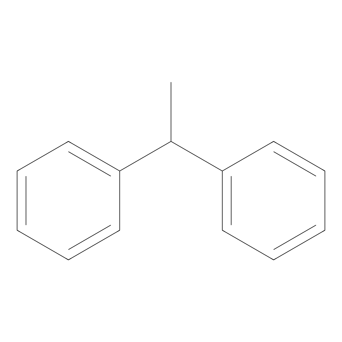 1,1-Diphenylethane molecular structure, CAS 38888-98-1