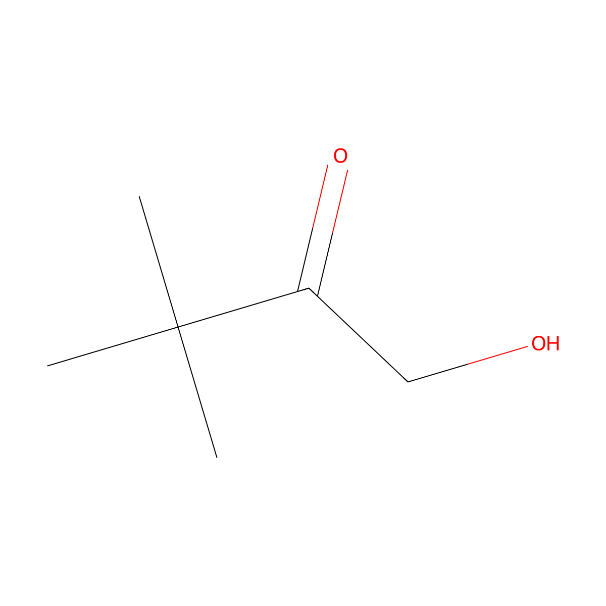 1-Hydroxy-3,3-dimethylbutan-2-one molecular structure, CAS 38895-88-4