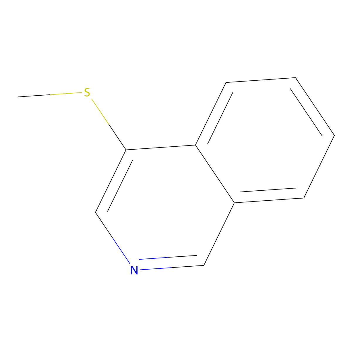 4-(Methylsulfanyl)isoquinoline molecular structure, CAS 38896-71-8