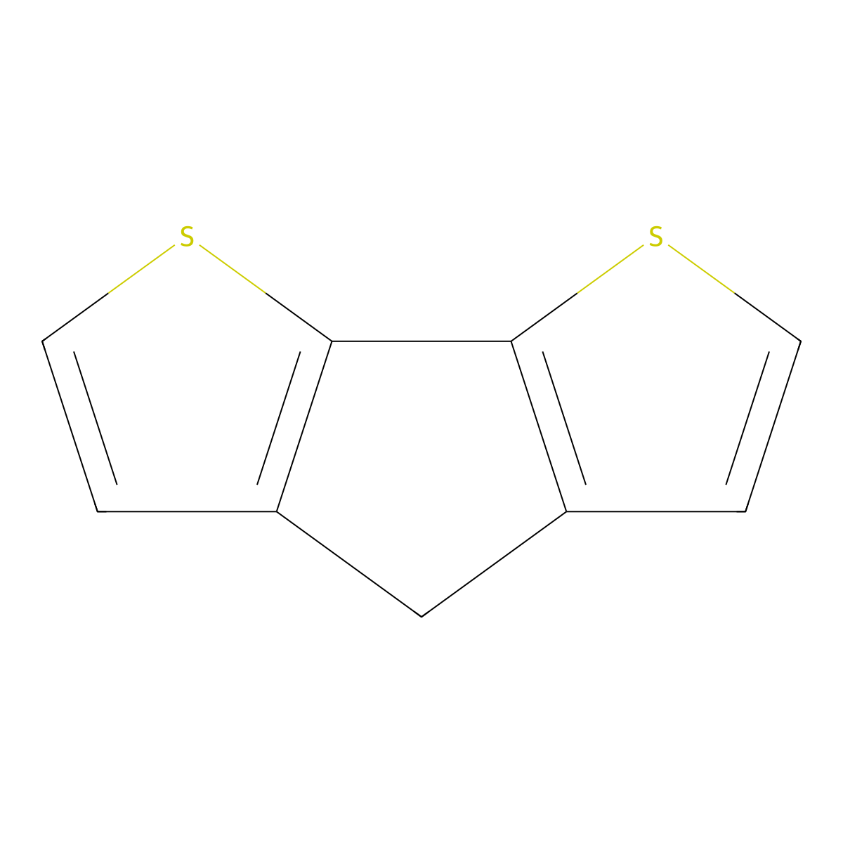 4H-Cyclopenta(2,1-b:3,4-b')dithiophene molecular structure, CAS 389-58-2
