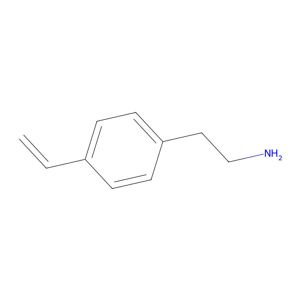 2-(4-Ethenylphenyl)ethan-1-amine molecular structure, CAS 38902-07-7