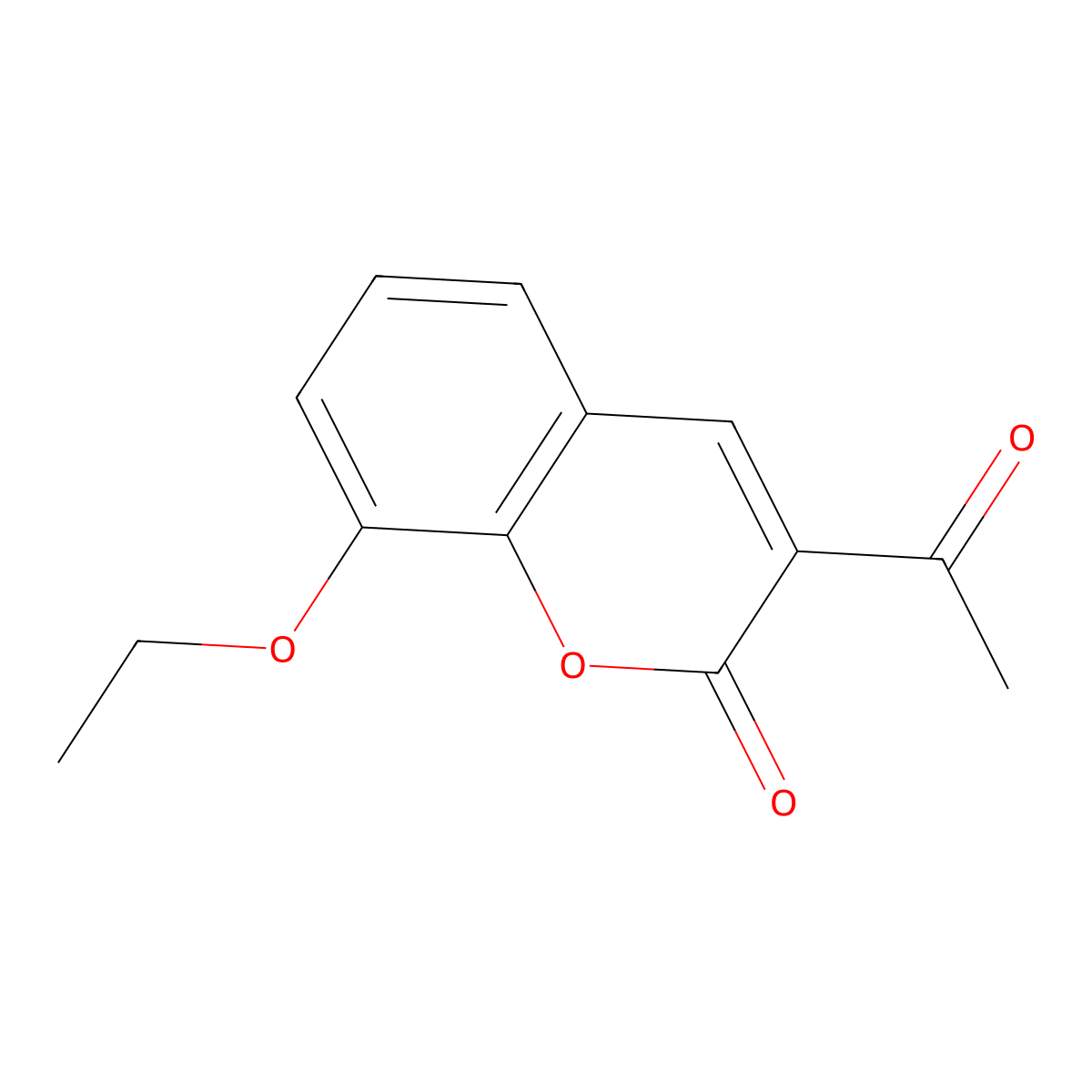 3-Acetyl-8-ethoxychromen-2-one molecular structure, CAS 389065-45-6