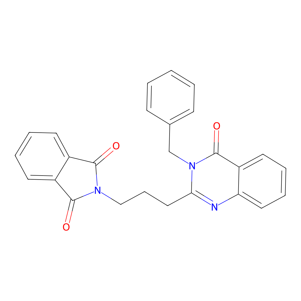 2-[3-(3-Benzyl-4-oxoquinazolin-2-yl)propyl]isoindole-1,3-dione molecular structure, CAS 389066-57-3